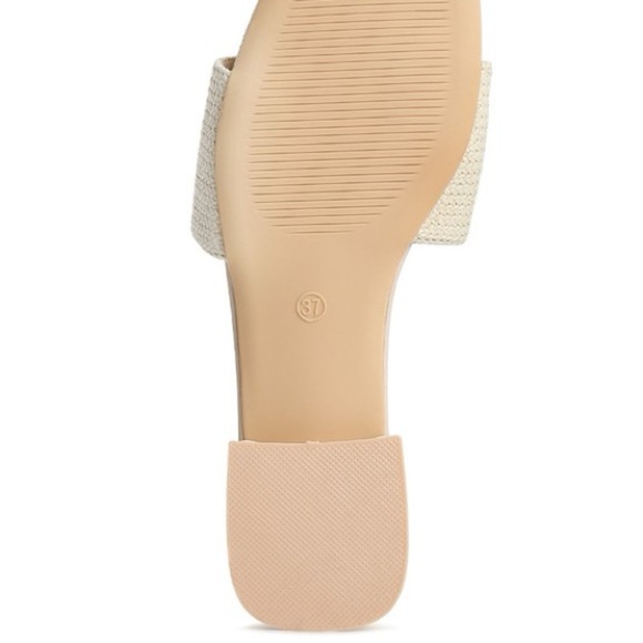 Ollilie Embellished Brooch Slip On Sandals - Picture 13 of 13